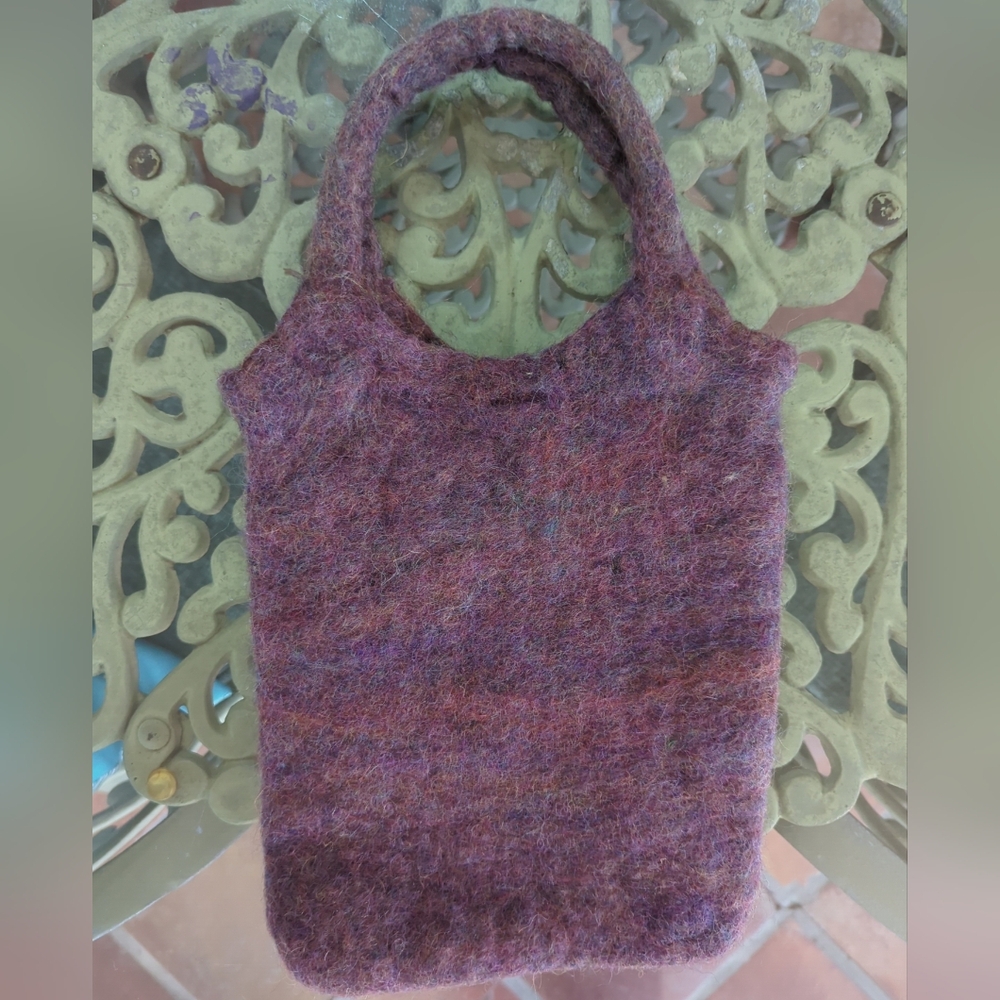 Wool Felt Bag Beautiful Colors Made In Nepal
